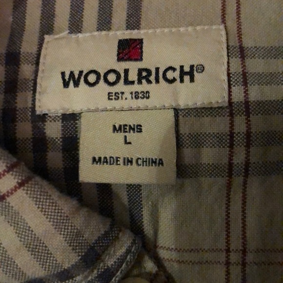 Woolrich button down shirt size L - Picture 3 of 4